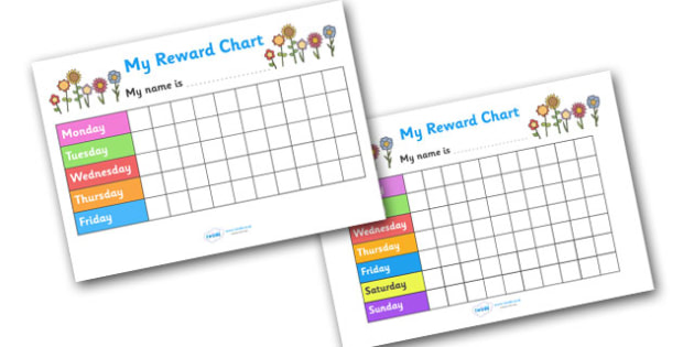 FREE! - 👉 My Reward Chart (Flowers) (teacher made)