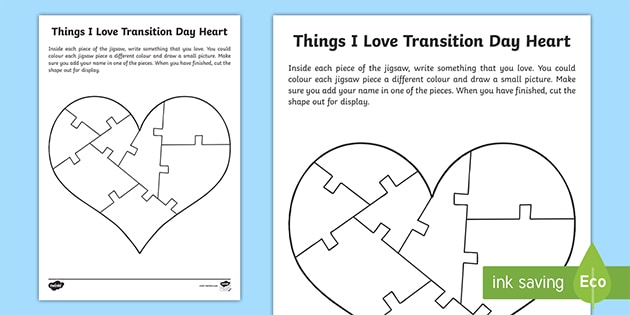 KS1 Things I Love Worksheet