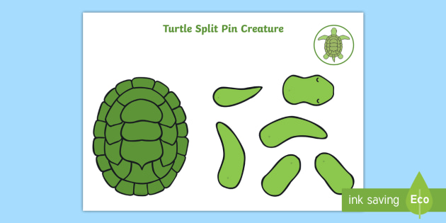 Turtle Split Pin Creature (teacher made)