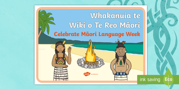 Māori Language Week Poster - Wiki o Te Reo Māori