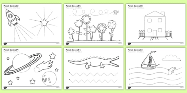 Pencil Control Tracing Pictures