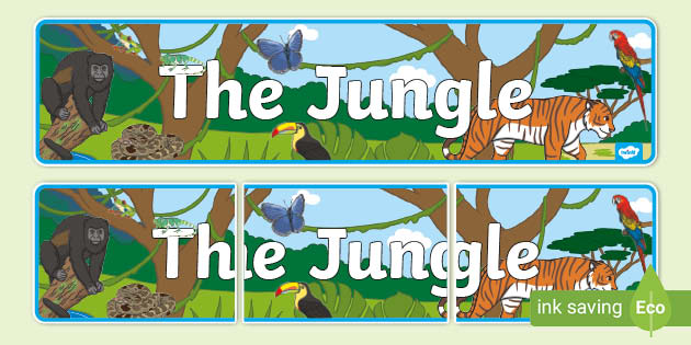 Jungle Animals Word Cards (Teacher-Made) - Twinkl