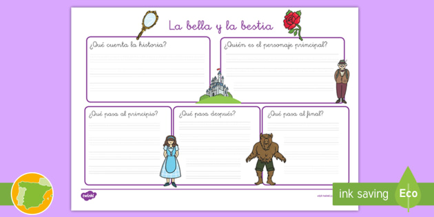 Ficha de actividad: La bella y la bestia (teacher made)
