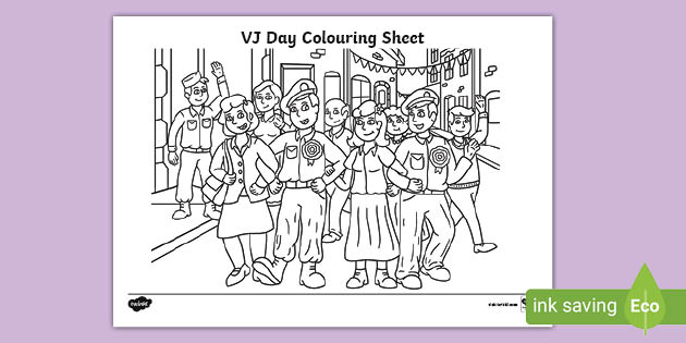 VJ Day Colouring Sheet (teacher made)