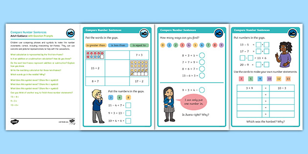 👉 Supports White Rose Maths Year 1: Compare Number Sentences