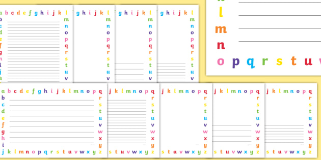 FREE! - An Alphabet Border Template for EYLF to Year 2 | Twinkl