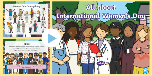 All About International Women's Day EYFS PowerPoint - Gender