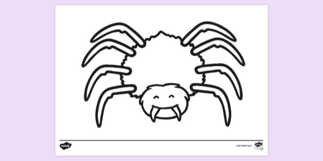 Spider coloring pages printable