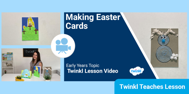 FREE! - Homemade Easter Cards Video Tutorial | EYFS Easter Activity
