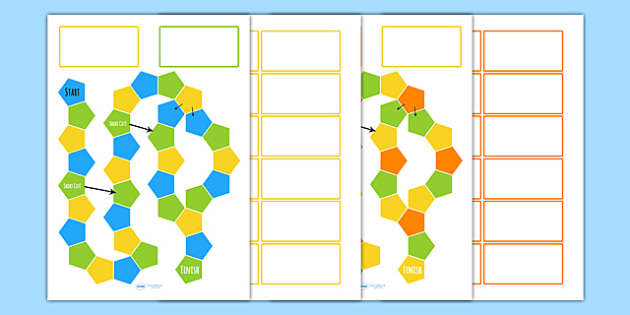 Editable Board Game Template from images.twinkl.co.uk