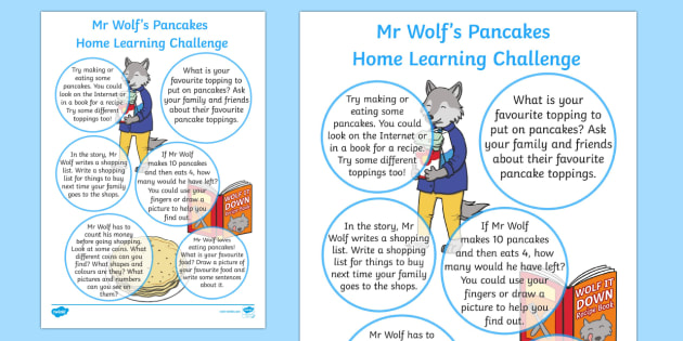 Home Learning Challenge Sheet Reception FS2 to Support 