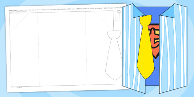 A Foldable Printable Father’s Day Card | A Twinkl Resource