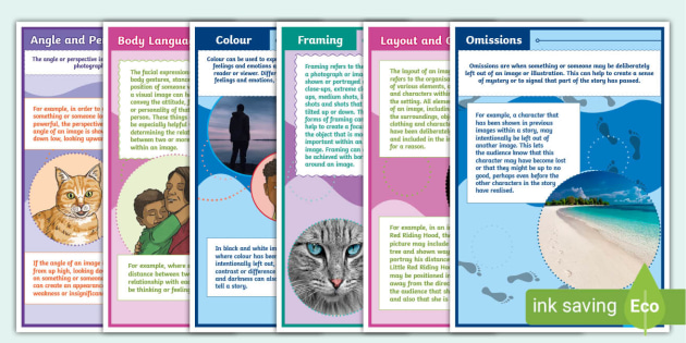 elements of visual literacy posters australia years 5 6