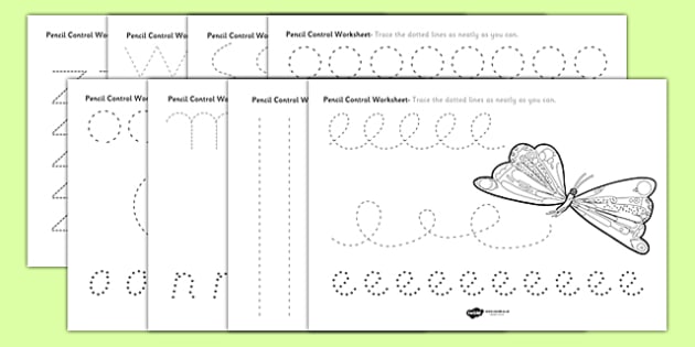 pencil control worksheets