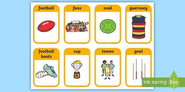 Australian Football League Flashcards (teacher made)