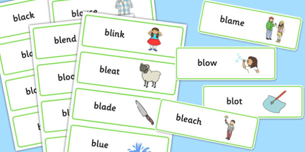 T S 2472 BL Word Cards