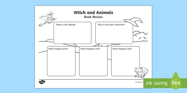 Witch And Animals Book Review Writing Frame Room On The
