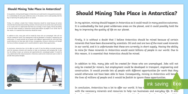 Antarctica essay examples picture