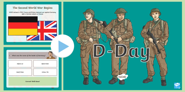D-Day Informational PowerPoint | D-Day Resources for Kids - D-Day tài nguyên: Bạn là một người đam mê lịch sử và muốn tìm hiểu thêm về cuộc đổ bộ Normandy nổi tiếng? Hãy truy cập ngay vào D-Day Informational PowerPoint | D-Day Resources for Kids! Với những nội dung thú vị và hình ảnh sống động, bạn sẽ hiểu rõ hơn về chuỗi sự kiện lịch sử quan trọng này. Hãy đón xem ngay và trở thành một chuyên gia về D-Day!
