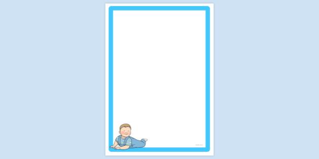 FREE! - Baby Page Border | Page Borders | Twinkl