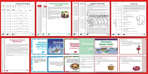 Christmas Maths Year 3 Activity Pack teacher Made 