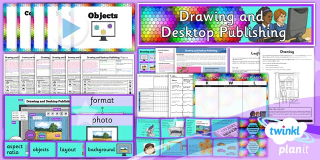 Computing Drawing And Desktop Publishing Year 3 Unit Pack