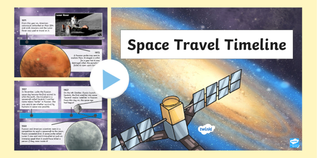 space travel timeline powerpoint