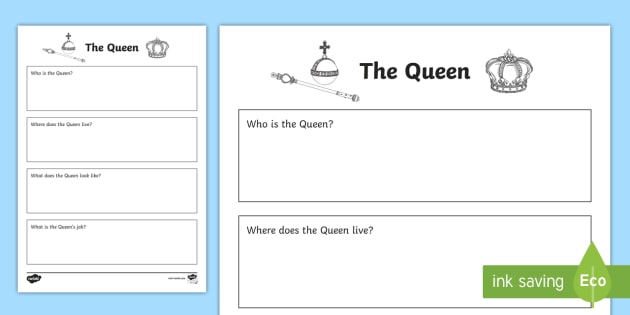 who is the queen research worksheet twinkl teacher made