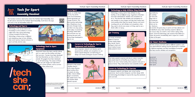 Tech for Sport Assembly Handout