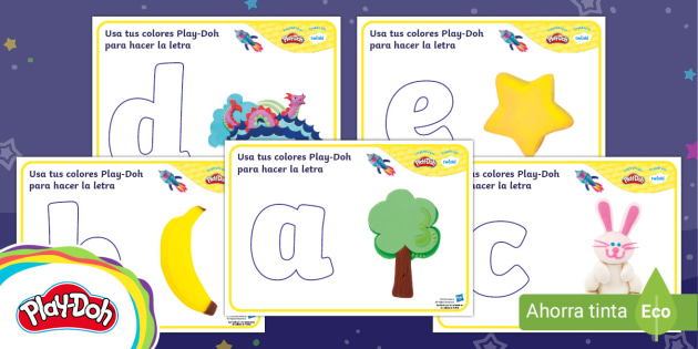 Play doh best sale letras y lenguaje