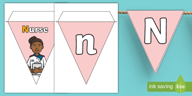 N letter Images Bunting | Things Starting With Letter N