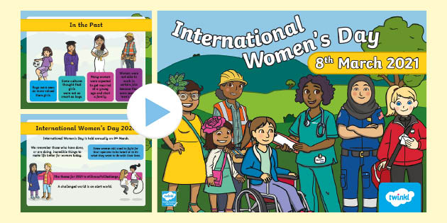 KS1 International Womens Day PowerPoint 2021 (teacher made)