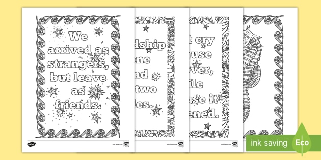 Printable End Of School Coloring Pages Mindfulness Quotes