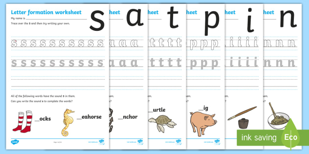 Handwriting Letter Formation Worksheets Literacy Resources   T L 504 Letter Formation Activity Sheets Phase 2  Ver 1 