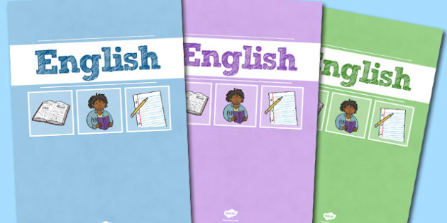 A4 English Divider Covers-maths, english divider covers, divider covers