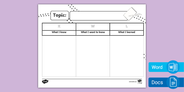 editable-kwl-chart-teacher-made-twinkl for Free Printable Kwl Chart With Lines Editable KWL Chart (Teacher-Made) - Twinkl for Free Printable Kwl Chart With Lines