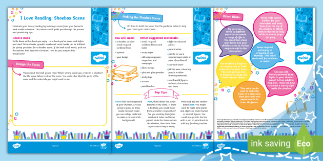 I Love Reading Design a Bookmark Activity