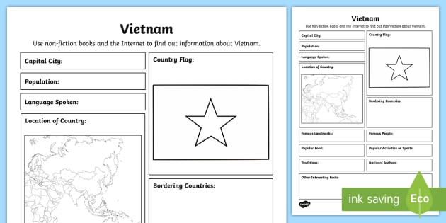 Vietnam Fact Sheet - Geography (teacher made) - Twinkl