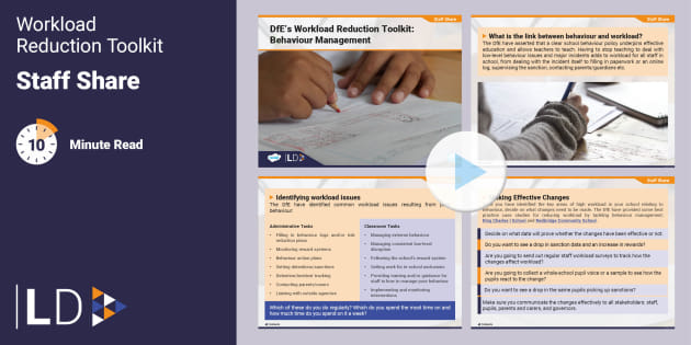 Free Staff Share Dfe Workload Reduction Toolkit Behaviour Management Free Staff Share Dfe Workload Reduction Toolkit Behaviour Management