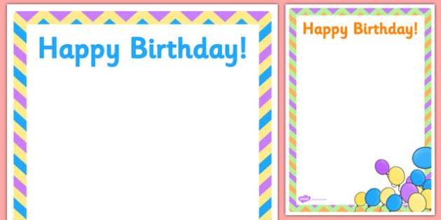2nd Birthday Party Editable Poster (teacher made)