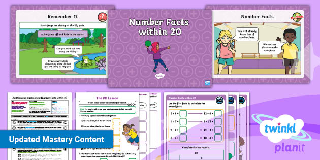 Year 2 Recall and Use Facts PlanIt Maths Lesson 2