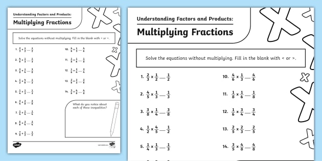 Understanding Factors and Products: Multiplying Fractions by Fractions