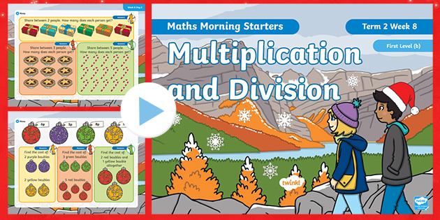 Maths Morning Starters First Level B Term 2 Week 8 PowerPoint