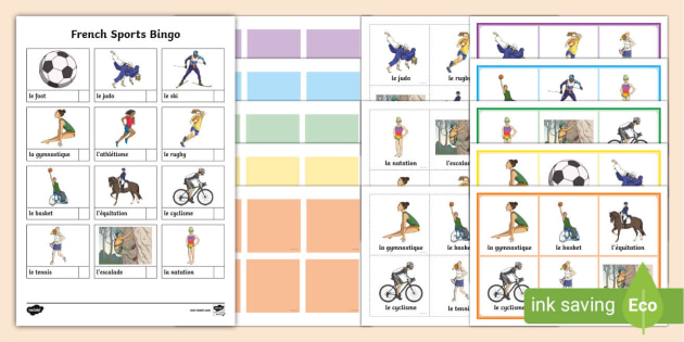 👉 French Sports Bingo (teacher made) - Twinkl