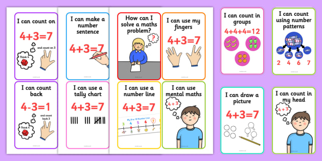 Solving Maths Problems Strategy Cards