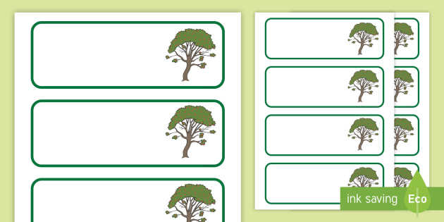 FREE! - Rowan Tree Themed Editable Drawer-Peg-Name Labels (Blank)