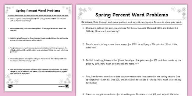 7th Grade Percent Proportion Word Problems Worksheet Worksheet Resume