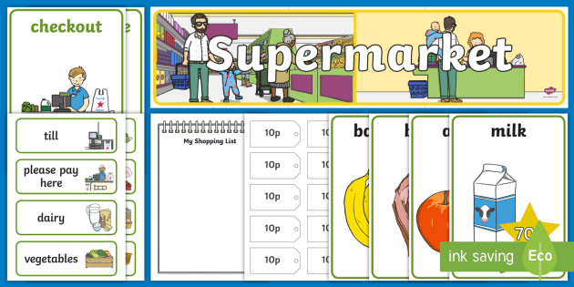 Supermarket Role Play Pack Role Play Pack Supermarket Role Play