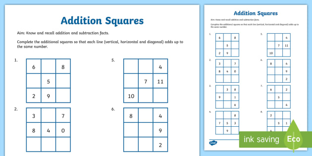 addition-squares-worksheet-teaching-resources