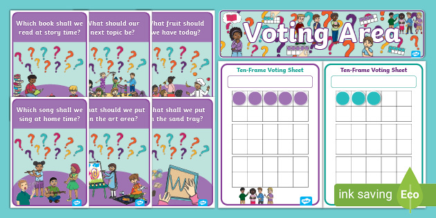 Ten-Frame Voting Resource Pack (teacher made)